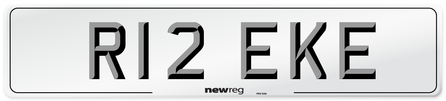 R12 EKE Number Plate from New Reg